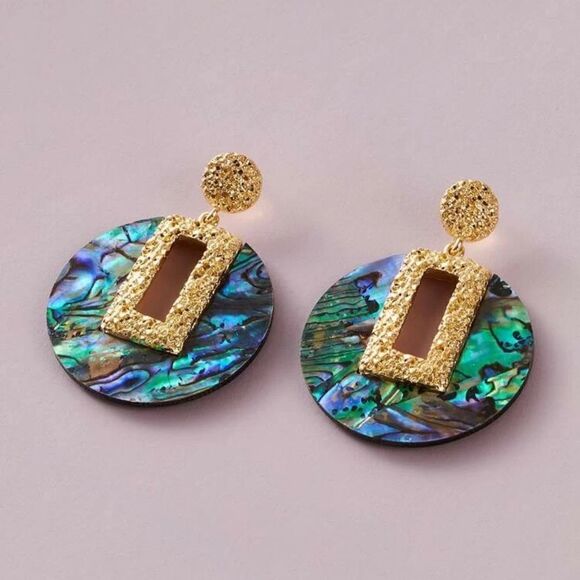 Post conch shell long tassel Bohemian  earrings stud dangle earrings Jewelry - Picture 1 of 11